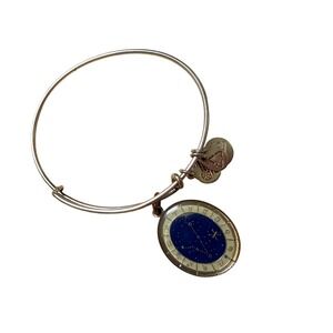 Alex and Ani‎ Pisces Zodiac Bangle Silver Celestial Astrology Charm Bracelet